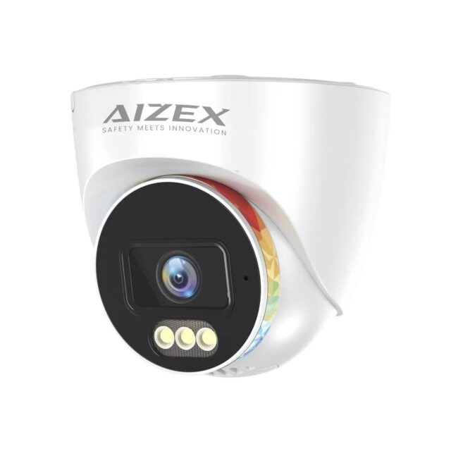 AIZEX 5 MP IP DOME COLOUR WITH AUDIO CAMERA